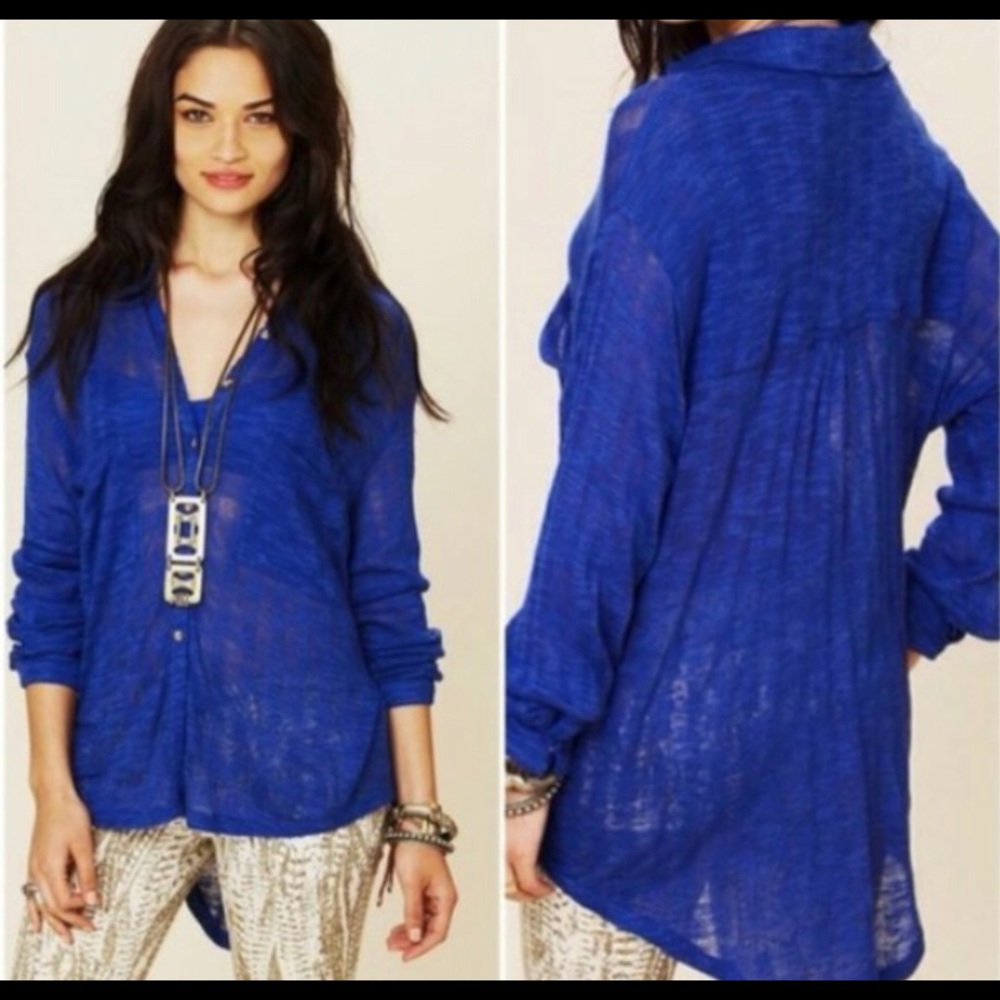 Free People Beach Stavros button up